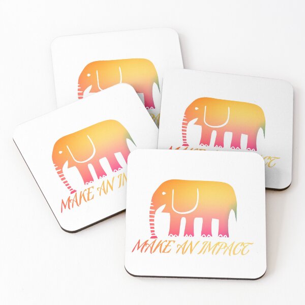 Item preview, Make An Impact Rainbow Elephant - Red and Orange designed and sold by yurahbom.