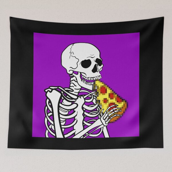 Item preview, Skeleton Pizza designed and sold by NOTSNIW ART.