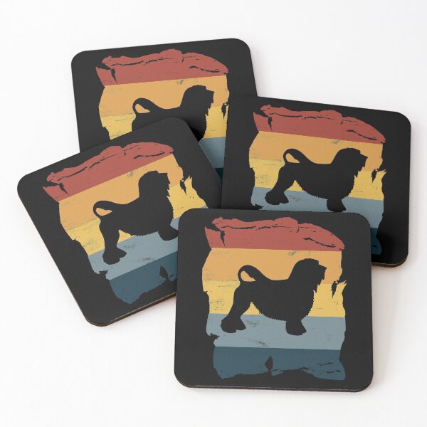 Item preview, Lowchen Distressed Vintage Retro Silhouette designed and sold by DoggyStyles.