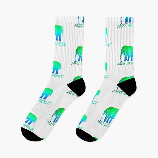 Item preview, Make An Impact Rainbow Elephant - Green and Blue designed and sold by yurahbom.