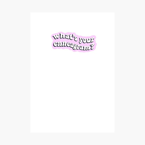Item preview, What’s your enneagram pink designed and sold by Emma Politte.