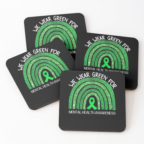 Item preview, I Wear Green For Mental Health Awareness Green Rainbow designed and sold by RanirO.
