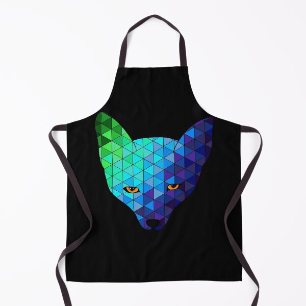 Item preview, Geometric triangles ombré fox designed and sold by inkyclovers.
