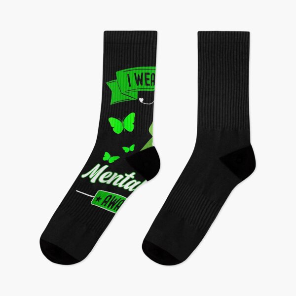Item preview, I Wear Green For Mental Health Awareness Month designed and sold by RanirO.