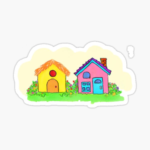 "King Leo's Village Houses" Sticker