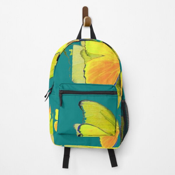 Item preview, TEAL YELLOW BUTTERFLIES PATTERN ART designed and sold by sharlesart.