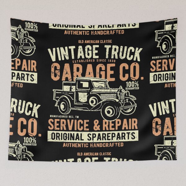 Item preview, Vintage Truck Garage Co designed and sold by lunegreiros.