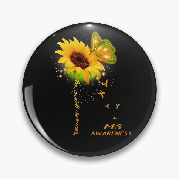 Artikelvorschau, Geben Sie niemals das MS-Bewusstsein für Sonnenblumenbänder auf entworfen und verkauft von deputylove.