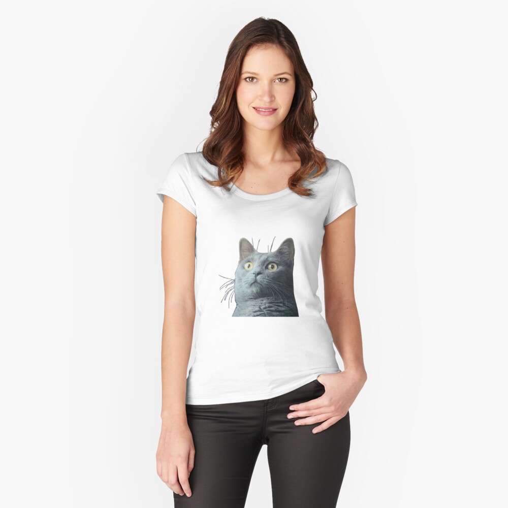 Vista previa del artículo con la obra «Camiseta entallada de cuello ancho», diseñado y vendido por Duxi4.