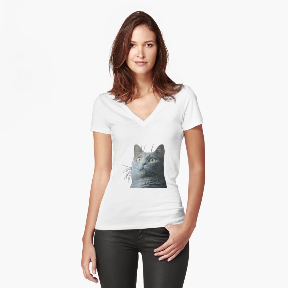 Vista previa del artículo con la obra «Camiseta entallada de cuello en V», diseñado y vendido por Duxi4.