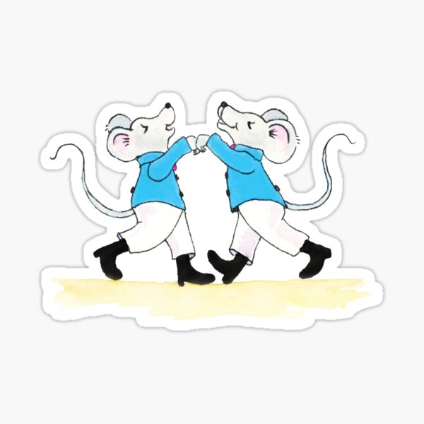 "King Leo’s Two, Palace Mice Dancing" Sticker