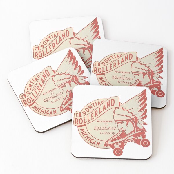 Item preview, Rollerland Pontiac Michigan Roller Skating Rink Sticker Decal Label designed and sold by tislord.