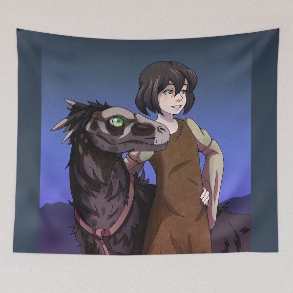 Item preview, A Girl and her Dinosaur designed and sold by TheKohakuDragon.