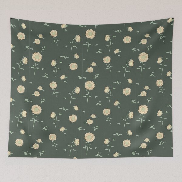 Item preview, Sunflowers (green) designed and sold by frangipaniarts.