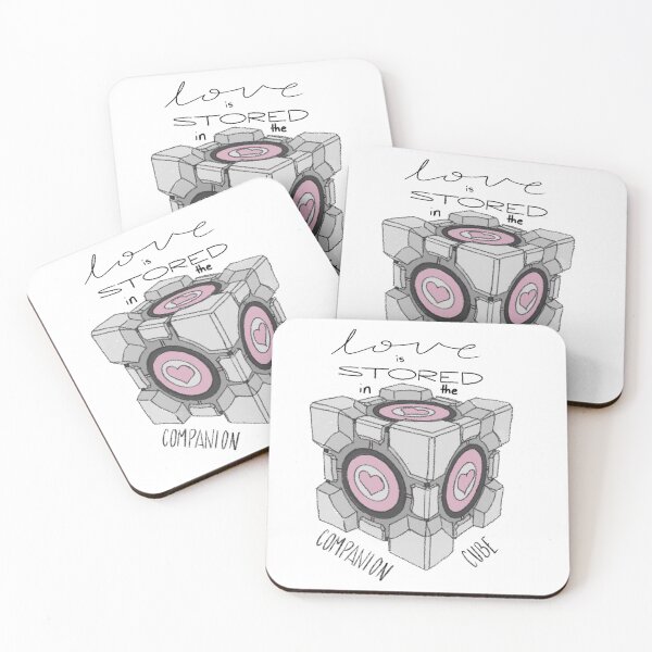 Item preview, Love is Stored in the Companion Cube designed and sold by Kittymayor.