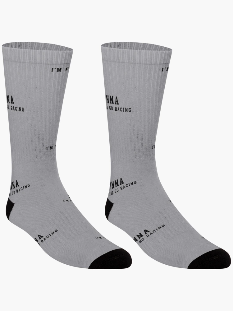 Thumbnail 3 of 5, Socks, FINNA Im Finna Go Racing Drag Racing Kart Racing Street Racing Dirt Racing Motorcycle Racing designed and sold by CarantinedChaos.