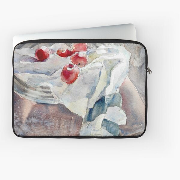 Item preview, Still life with apples - Watercolour still life - Fruits painting - Red apples - tableware - fruit bowl painting designed and sold by lyatee.