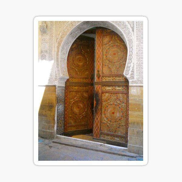 Moroccan mosque door Sticker