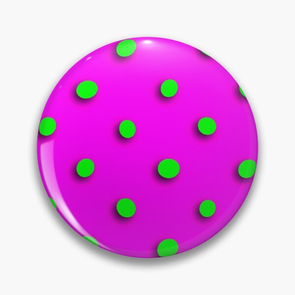 Artikelvorschau, Extra helle Vintage-Look 80er Jahre Stil schwebende Polka Dots! Hellgrün mit pinkfarbenem Hintergrund entworfen und verkauft von Cosmic-Ferret.