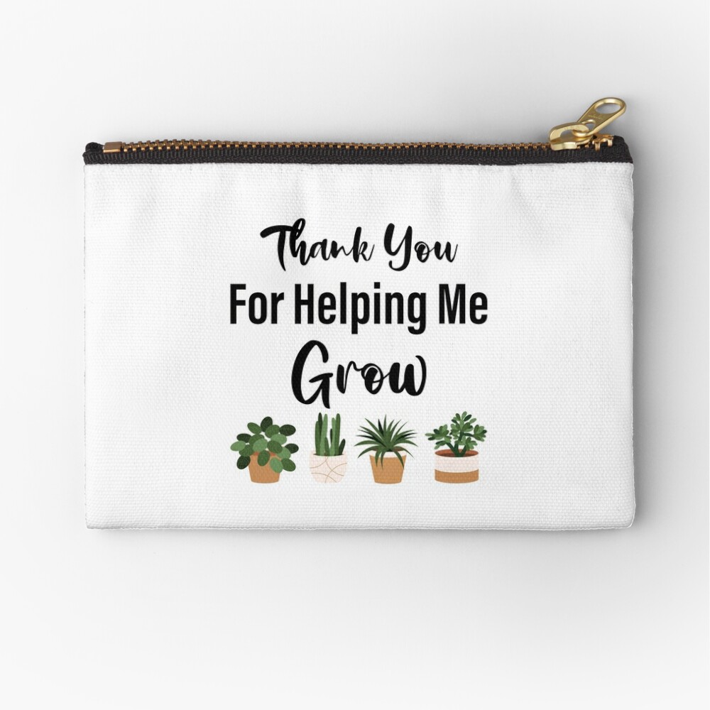 Tote Bag Thank You for Helping Me Grow Flowers Mistress Nanny 