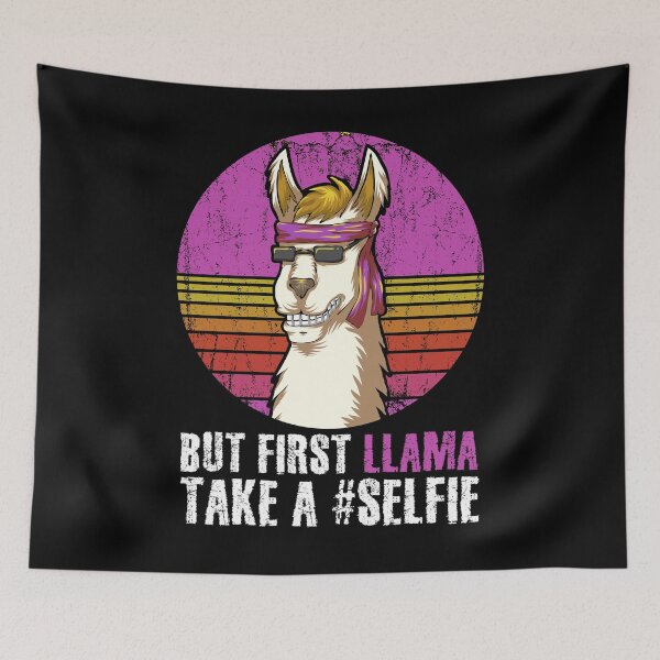 Item preview, But First Llama Take A Selfie | Influencer LLama designed and sold by Petra Becker.