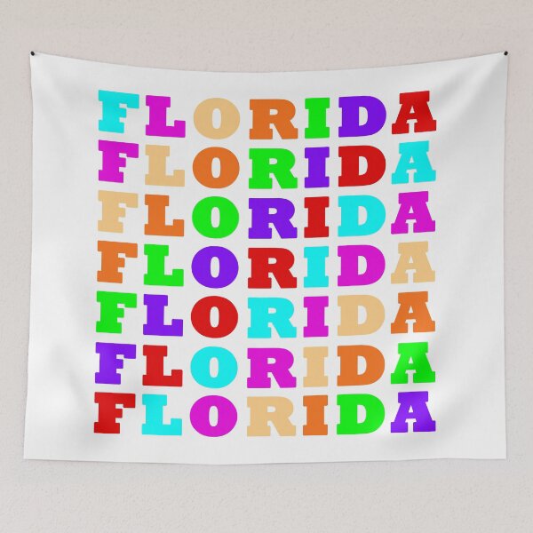 Item preview, FLORIDA in multi-colors on white designed and sold by collingalanos80.