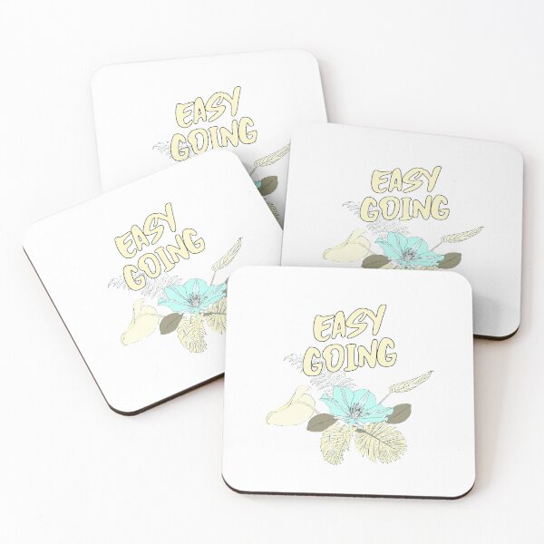 Item preview, EASY GOING. Beautifully designed Flower bouquet with cute quote. designed and sold by FOODIESART.