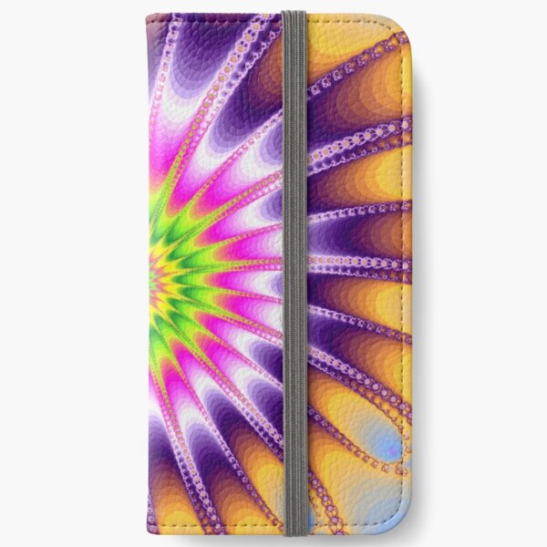Fraktal Violet iPhone Flip-Case