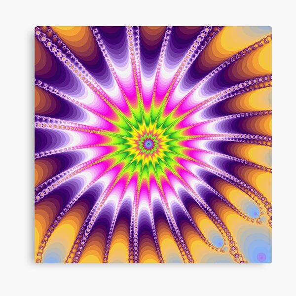 Fraktal Violet Leinwanddruck