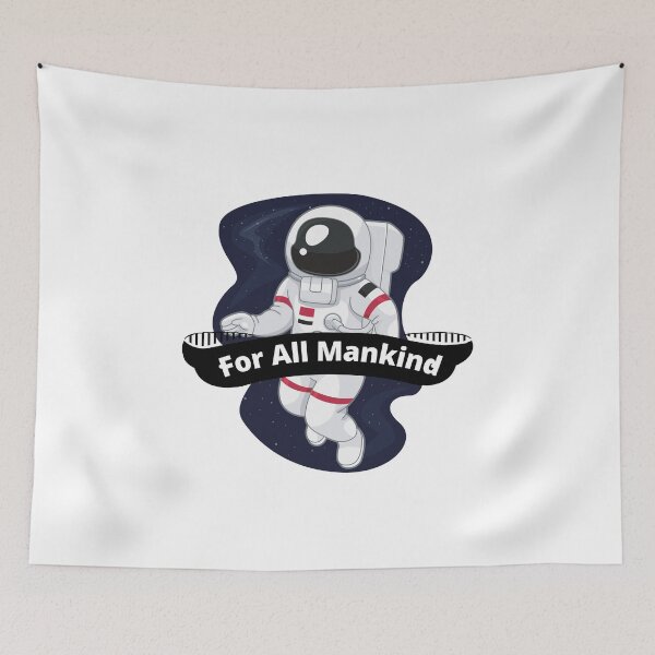 Item preview, For all Mankind, astronaut in space designed and sold by Yellowsprint.