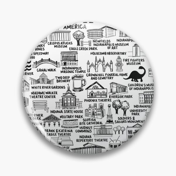 Item preview, Indianapolis Indiana designed and sold by fiberandgloss.