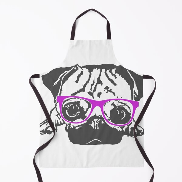 Item preview, PUG FACE WITH GLASSES designed and sold by G4eighty.