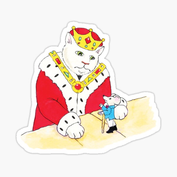 "King Leo Getting the News" Sticker