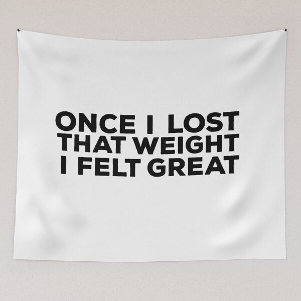 Item preview, Once I Felt That Weight I Felt Great Fitness Quote designed and sold by AritraSur.