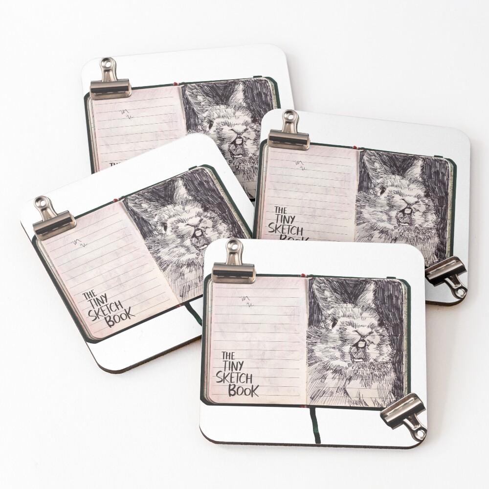 Item preview, Coasters (Set of 4) designed and sold by tiny-sketchbook.