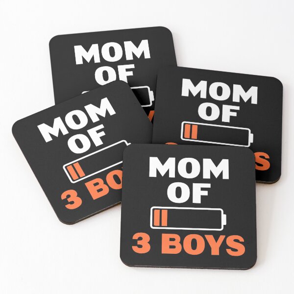 Item preview, Mom of 3 Boys designed and sold by Picasmus Tees.