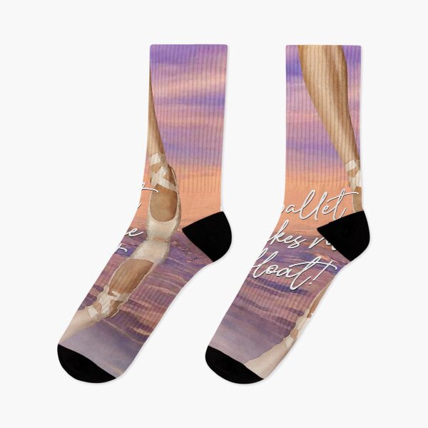 Item preview, Ballet makes me float - on pointe on water reflection designed and sold by KoolDsignsDANCE.