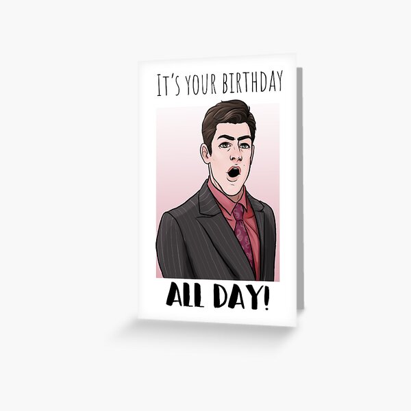 Item preview, Schmidt - New Girl Birthday Card designed and sold by OddFogCo.