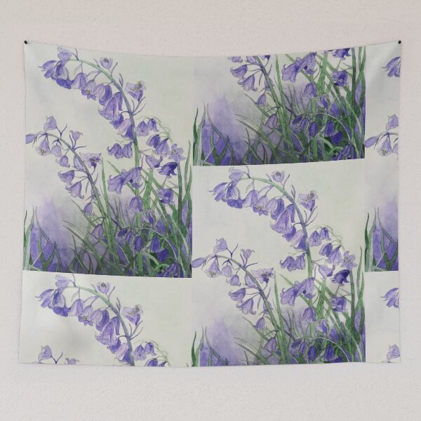 Item preview, Bluebells watercolour painting  designed and sold by esvb.