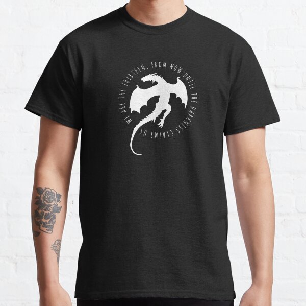 Item preview, We Are The Thirteen From Now Until The Darkness Claims Us | Throne of Glass | White Print designed and sold by Uhleksuh.