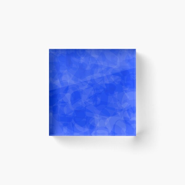 Poolside Electric Blue Acrylic Block