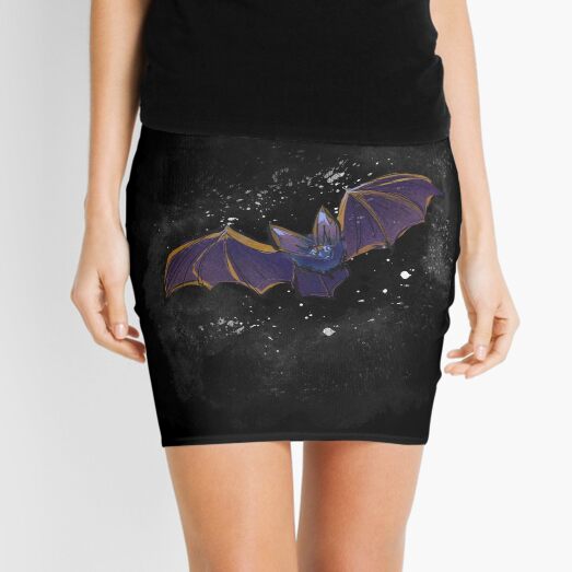 Bat into Space Mini Skirt