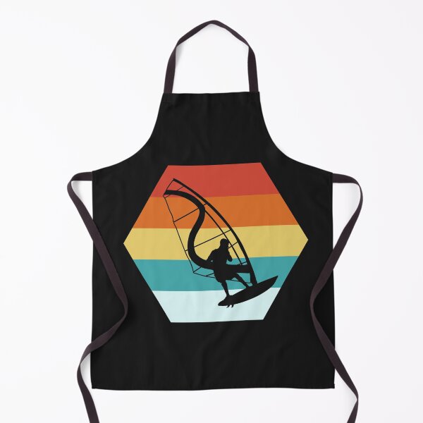 Item preview, Windsurfing Lover Hexagonal Sunset Retro Vintage Color designed and sold by roocky.