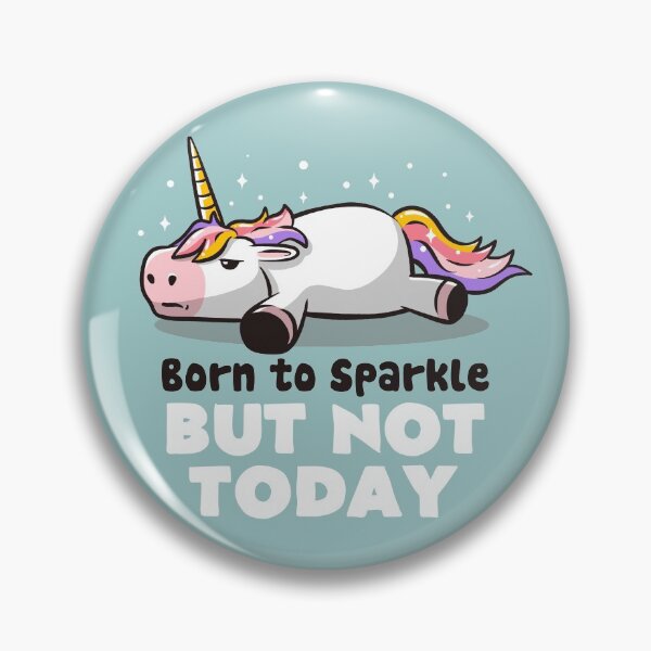 Item preview, Born To Sparkle But Not Today - Lazy Unicorn Gift designed and sold by EduEly.