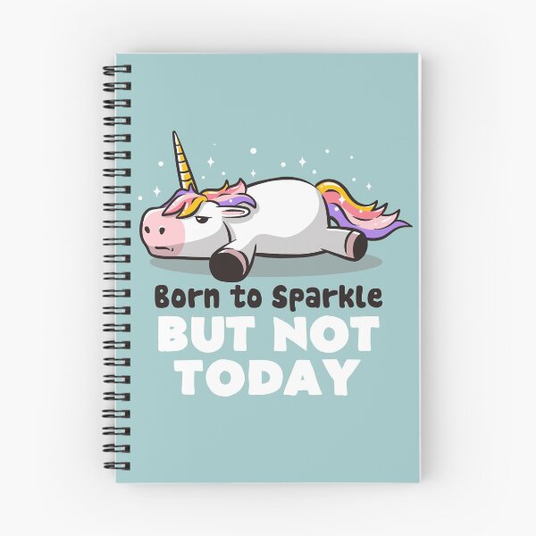 Item preview, Born To Sparkle But Not Today - Lazy Unicorn Gift designed and sold by EduEly.