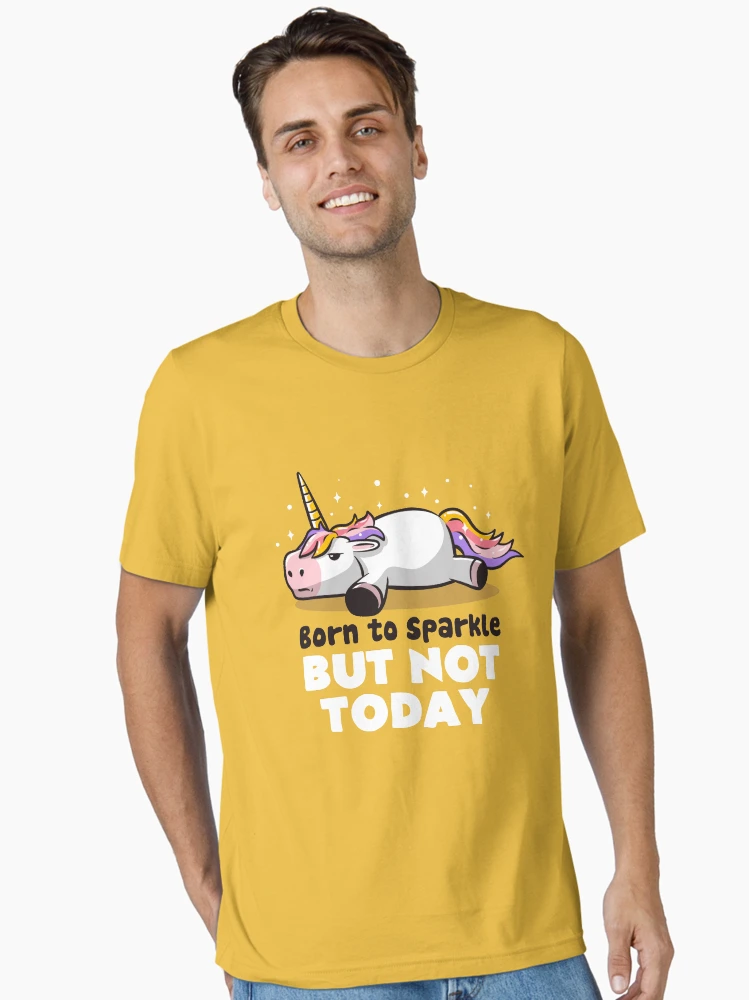 Nope Not Today Funny Lazy Sleepy Unicorn Tee Greeting Card By Noirty Designs - View #13