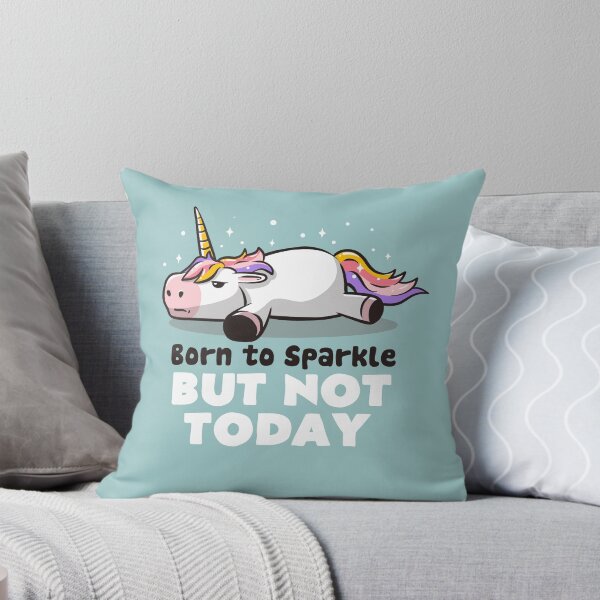 Item preview, Born To Sparkle But Not Today - Lazy Unicorn Gift designed and sold by EduEly.