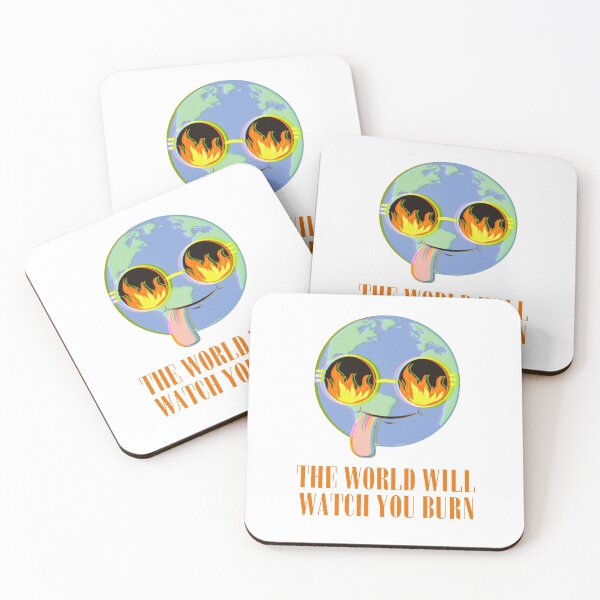 Item preview, THE WORLD WILL WATCH YOU BURN  designed and sold by The Cosmic Turtle.