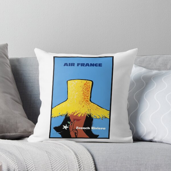 Item preview, 1963 Air France FRENCH RIVIERA Travel Poster designed and sold by retrographics.