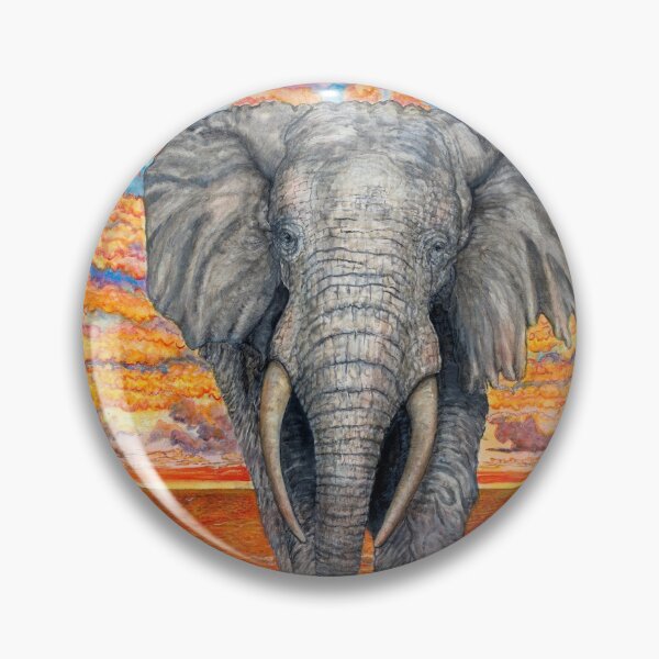 Item preview, Elephant Emerges From the Sea at Twilight designed and sold by Awenroute.